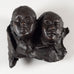 Elisabeth Nickles, US, bronze bust of two young girls EN1008
