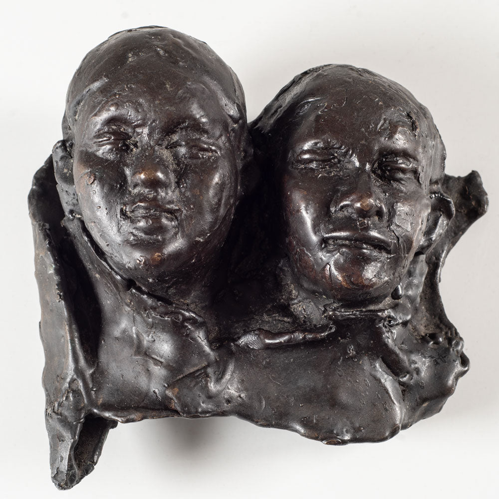 Elisabeth Nickles, US, bronze bust of two young girls EN1008