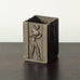 GAB, Sweden, square bronze cup with figures in relief K2043
