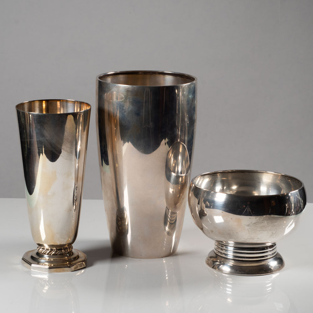 Group of silver vessel by GAB, Sweden