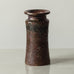 Stig Lindberg  for Gustavsberg, unique stoneware vase with brown matte and black glaze J1207