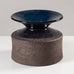 Inger Persson for Rörstrand, Sweden, stoneware vase partially glazed with blue glaze K2638