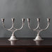 Just Andersen, Denmark, pair of pewter candelabras J1421