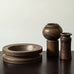 Group of vessels with brown glaze by Stig Lindberg for Gustavsberg