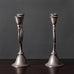 Just Andersen, Denmark, pair of pewter candelabras J1421