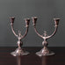 GAB, Sweden, pair of silver electroplate candelabras J1728