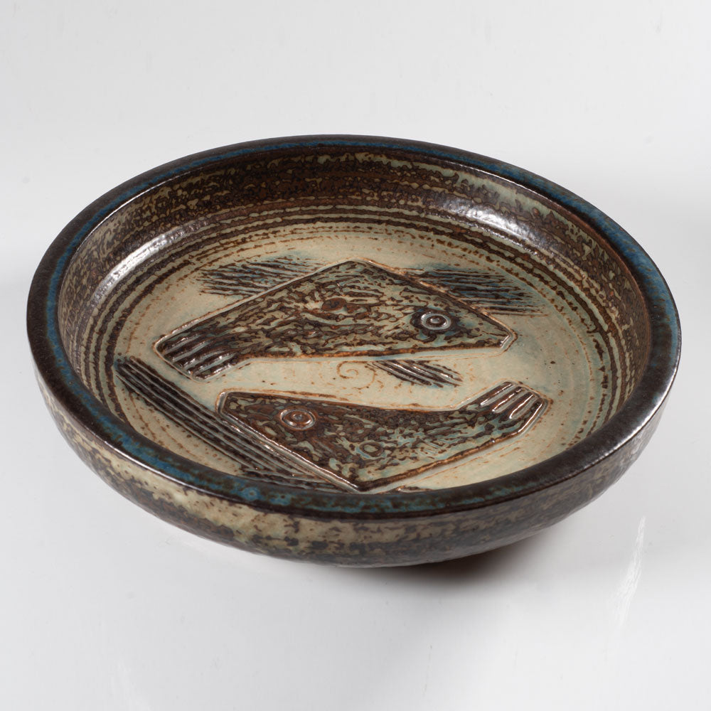 Jørgen Mogensen for Royal Copenhagen, Denmark, large bowl with Sung glaze H1493