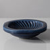 Wilhelm Kåge for Gustavsberg, Sweden, Stoneware "Verkstad" dish with blue haresfur glaze B4029