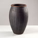 Tim Andrews, UK, earthenware raku vase with incised lines K3189
