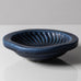 Wilhelm Kåge for Gustavsberg, Sweden, Stoneware "Verkstad" dish with blue haresfur glaze B4029