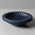 Wilhelm Kåge for Gustavsberg, Sweden, Stoneware "Verkstad" dish with blue haresfur glaze B4029