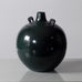 Japanese bronze vase with green patina and bird handles J1653