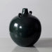 Japanese bronze vase with green patina and bird handles J1653