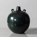 Japanese bronze vase with green patina and bird handles J1653