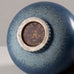 Gunnar Nylund for Rörstrand, stoneware vase with matte blue glaze L3441