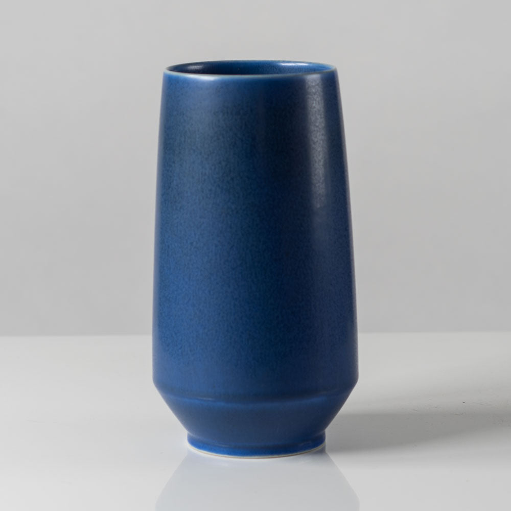 Per Linnemann-Schmidt at Palshus, Denmark, stoneware vase with blue glaze K2292