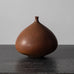 Karl Scheid, Germany, unique stoneware vase with burnt orange matte glaze G9409