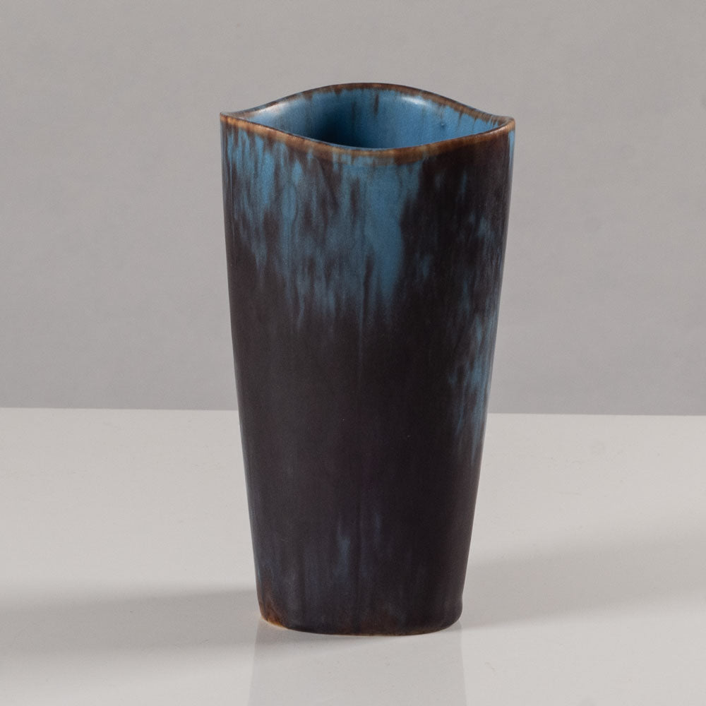 Gunnar Nylund for Rörstrand, Sweden, ceramic vase with blue glaze K2243