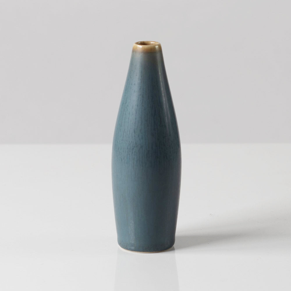 Henrik and Per Linnemann-Schmidt at Palshus, stoneware vase with blue haresfur glaze H2265