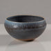 Gunnar Nylund for Rörstrand, Sweden, ceramic bowl with blue and brown glaze L3813