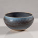Gunnar Nylund for Rörstrand, Sweden, ceramic bowl with blue and brown glaze L3813
