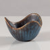 Gunnar Nylund for Rörstrand, Sweden, ceramic bowl with blue and brown glaze K2652