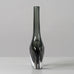 Nils Landberg for Orrefors, Sweden, dark gray glass "Sommerso" vase H1610