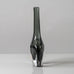 Nils Landberg for Orrefors, Sweden, dark gray glass "Sommerso" vase H1610