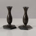 Just Andersen, Denmark, pair of Disko metal candleholders L3587