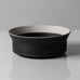 Ursula Scheid, Germany, unique stoneware bowl with black and white glaze J1390