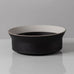 Ursula Scheid, Germany, unique stoneware bowl with black and white glaze J1390