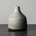 Hilkka Mekri for Arabia, Finland, unique stoneware vase with glossy pale gray glaze J1373