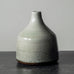 Hilkka Mekri for Arabia, Finland, unique stoneware vase with glossy pale gray glaze J1373