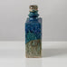 Annikki Hovisaari for Arabia, Finland, unique stoneware bottle vase with blue and green glaze K2371