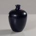 Erich and Ingrid Triller for Tobo, vase with semi-matte dark blue glaze L3829