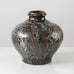 Erik Ploen, Norway, unique stoneware vase with blue and brown glaze K2431