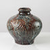 Erik Ploen, Norway, unique stoneware vase with blue and brown glaze K2431