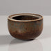 Carl Harry Stålhane for Rorstrand, stoneware bowl with brown glaze J1355