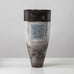 Robin Welch, own studio, UK, tall vase with brown and white glaze K2186