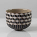 Bente Brosbøl Hansen, own studio, Denmark, stoneware bowl with cube pattern K2385