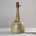 Palshus, Denmark, stoneware lamp with pale olive glaze L3875