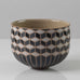 Bente Brosbøl Hansen, own studio, Denmark, stoneware bowl with cube pattern K2385