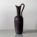 Gunnar Nylund for Rörstrand, Sweden, tall stoneware pitcher with blue and purple glaze K2038