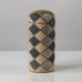 Bente Brosbøl Hansen, own studio, Denmark, stoneware jar with grid pattern K2339