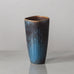 Gunnar Nylund for Rörstrand, Sweden,  stoneware ribbed vase with blue and purple glaze J1714