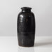 Dorothea Chabert, Germany, unique stoneware vase with dark brown glaze S1004