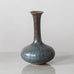 Gunnar Nylund for Rörstrand, Sweden,  stoneware long-necked, ribbed vase with blue and purple glaze H1353