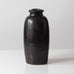 Dorothea Chabert, Germany, unique stoneware vase with dark brown glaze S1004