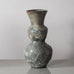 Lucie Rie vase with pale gray volcanic glaze J1760