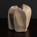 Otto Meier, Germany, stoneware sculpture with matte beige and brown glaze L3742